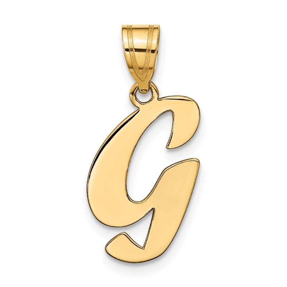 Kazi Luxury 14k Yellow Gold Polished Script Lette… - image 1